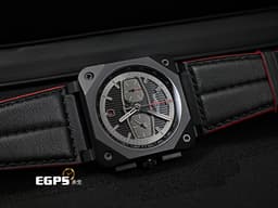 Bell &amp; Ross 柏萊士 Instruments系列 BR-03 Chrono Blacktrack 黑陶瓷 <font color="#4F4F4F">Shaw Harley Davidson 哈雷機車聯名款</font> BR03-94-BTR-CE/SCA 計時碼表 <font color="#FF0000">限量500只 2024年保單 台灣公司貨</font> 自動上鍊 42mm