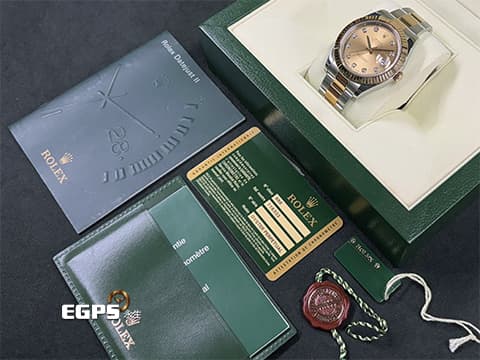 ROLEX 勞力士 Datejust DJ41 116333G 116333 18K黃金搭配不鏽鋼材質 半金款 原廠鑽石時標  香檳金色面盤  自動上鍊 41mm