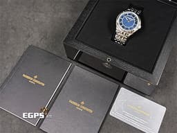 Vacheron Constantin 江詩丹頓 VC Fiftysix 4600E 4600E/110A-B487 不鏽鋼 鏈帶款 <font color=#0000ff>藍色面盤</font> <font color=#FF0000>2023年保卡 </font> 自動上鏈 40mm