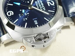 PANERAI 沛納海 Luminor BiTempo Power Reserve PAM1361 <font color=#0080FF>經典夜光三明治藍色面盤</font> PAM01361 三日鍊 小秒針 動能顯示 GMT 兩地時區 <font color=#FF0000>2024年保單</font> 自動上鍊 44mm