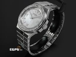 CHOPARD 蕭邦 ALPINE EAGLE 雪山傲翼 系列 298601-3002 不銹鋼材質 <font color="#FFFF00">白色貝母面盤</font> <font color="#ffffff">原廠鑲嵌鑽石錶圈</font> <font color="#FF0000"> 2025年保單  </font> 自動上鍊 36mm