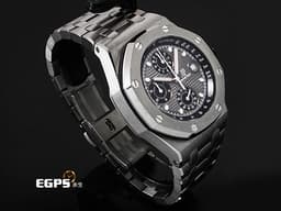 Audemars Piguet 愛彼 AP錶 Royal Oak Offshore 皇家橡樹 離岸型 26238TI.OO.2000TI.01 鈦金屬材質 <font color=#ffffff>灰黑色「Petite Tapisserie」格紋面盤</font> <font color=#FF0000>2022年保卡 最新易換式錶帶系統 附原廠膠帶錶帶</font> 自動上鍊 42mm