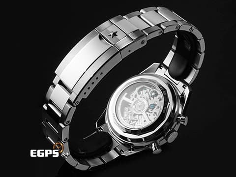 ZENITH 真力時 Chronomaster Original系列 03.3200.3600/51.M3200 不鏽鋼材質 El Primero 高振頻機芯 專門店限定款 藍色熊貓面盤  1/10秒計時功能 2024年保卡  自動上鍊 38mm