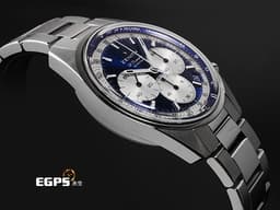ZENITH 真力時 Chronomaster Original系列 03.3200.3600/51.M3200 不鏽鋼材質 <font color=#70cce1>El Primero 高振頻機芯 專門店限定款 藍色熊貓面盤 </font> 1/10秒計時功能 <font color=#FF0000>2024年保卡 </font> 自動上鍊 38mm