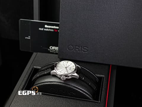 ORIS 豪利時 Artelier Date 藝術家 系列 0156176874051 白色放射紋面盤 大三針 不鏽鋼 2025年保單 自動上鍊 31mm