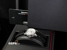 ORIS 豪利時 Artelier Date 藝術家 系列 0156176874051 <font color="#4169e1">白色放射紋面盤</font> 大三針 不鏽鋼 <font color="#FF0000">2025年保單</font> 自動上鍊 31mm
