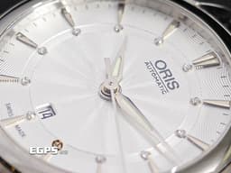 ORIS 豪利時 Artelier Date 藝術家 系列 0156176874051 <font color="#4169e1">白色放射紋面盤</font> 大三針 不鏽鋼 <font color="#FF0000">2025年保單</font> 自動上鍊 31mm