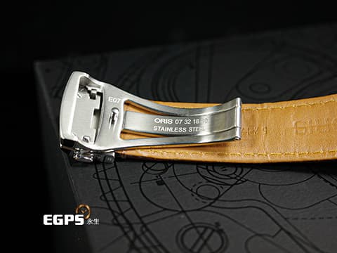 ORIS 豪利時 Artelier Date 藝術家 7591 銀灰色雕紋面盤 不鏽鋼 18K玫瑰金錶圈 0173375916351 大三針 2025年保卡 自動上鍊 40mm