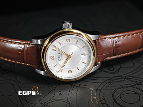 ORIS 豪利時 CLASSIC系列日期 經典大三針 01 561 7650 4331  銀白色面盤  玫瑰金PVD塗層不鏽鋼錶圈  2025年保單 自動上鍊 28.5mm