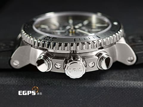 ORIS 豪利時 Aquis Titan Chronograph 時間之海 7655 鈦金屬 灰色面盤 鍍鎢刻度錶圈 0167476557253 計時碼表 2025年保單 排氦氣閥 潛水錶 自動上鍊 46mm