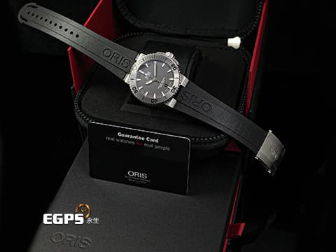 ORIS 豪利時 Aquis Date 時間之海 7674 灰色面盤 鍍鎢刻度錶圈 0173376764153 不鏽鋼 大三針 2025年保單 潛水錶 自動上鍊 40mm
