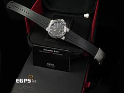 ORIS 豪利時 Aquis Date 時間之海 7674 <font color="#ADADAD">灰色面盤 鍍鎢刻度錶圈</font> 0173376764153 不鏽鋼 大三針 <font color="#FF0000">2025年保單</font> 潛水錶 自動上鍊 40mm