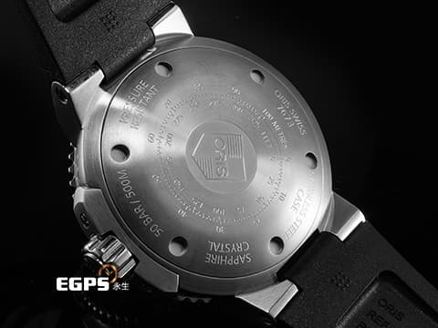 ORIS 豪利時 Aquis Date 時間之海 0174376734137-07 4 26 34EB 不鏽鋼材質  綠色陶瓷錶圈 500米防水   2025年保卡 自動上鍊 46mm