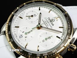 OMEGA 歐米茄 Speedmaster 超霸 速霸 32423385002001 不鏽鋼&nbsp;<font color="#efd44e">18K黃金 半金款</font>&nbsp;計時碼錶 同軸擒縱&nbsp;<font color="#FF0000">2023年保卡&nbsp;</font>自動上鍊 38mm