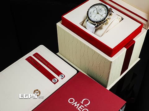 OMEGA 歐米茄 Speedmaster 超霸 速霸 32423385002001 不鏽鋼&nbsp;18K黃金 半金款&nbsp;計時碼錶 同軸擒縱&nbsp;2023年保卡&nbsp;自動上鍊 38mm