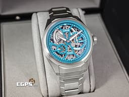 ORIS 豪利時 Big Crown ProPilot X系列 <font color="#ff0000">ORIS第一款生肖腕錶 自製機芯10日鍊 蛇年限定版</font> 01 115 7759 7117-Set 鈦金屬材質 <font color="#00a3d7">青綠色鏤空面盤</font> <font color="#FF0000">2024年保單 限量88只</font>&nbsp;手動上鍊 44mm