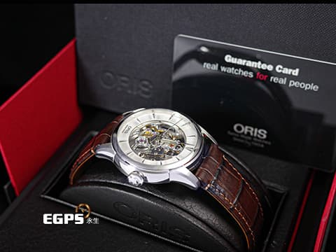 ORIS 豪利時 Artelier Skeleton 藝術家 7670 鏤空面盤 隱藏在錶面下機芯之美 0173476704051 不鏽鋼 大三針 2025年保單 自動上鍊 40mm