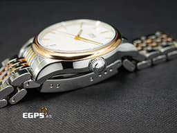 ORIS 豪利時 Classic Date 經典系列 7578&nbsp;<font color="#E0E0E0">銀白色面盤</font>&nbsp;0173375784351 大三針&nbsp;<font color="#fbb383">PVD塗層不鏽鋼錶圈</font>  <font color="#FF0000">2025年保單</font> 自動上鍊 37mm