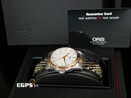 ORIS 豪利時 Classic Date 經典系列 7578&nbsp;<font color="#E0E0E0">銀白色面盤</font>&nbsp;0173375784351 大三針&nbsp;<font color="#fbb383">PVD塗層不鏽鋼錶圈</font>  <font color="#FF0000">2025年保單</font> 自動上鍊 37mm