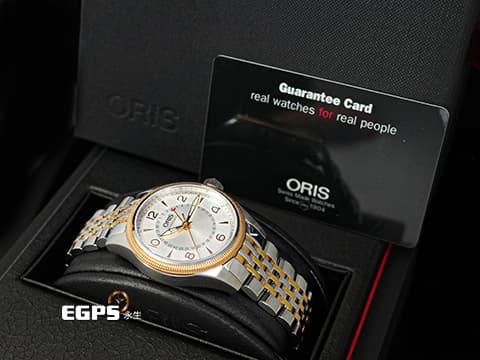 ORIS 豪利時 Big Crown Pointer Date 大錶冠 7679-43 指針式日期 玫瑰金PVD塗層不鏽鋼 半金款 0175476794361 飛行錶 2025年保卡 自動上鍊 40mm