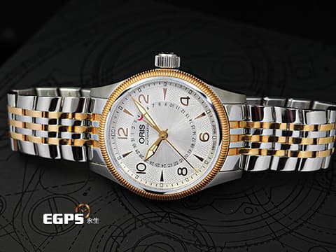 ORIS 豪利時 Big Crown Pointer Date 大錶冠 7679-43 指針式日期 玫瑰金PVD塗層不鏽鋼 半金款 0175476794361 飛行錶 2025年保卡 自動上鍊 40mm