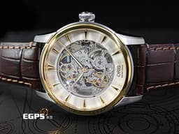 ORIS 豪利時 Artelier Skeleton 藝術家 7670 鏤空面盤 0173476704351 <font color="#f5dea8">黃金PVD塗層不鏽鋼 半金款</font> 大三針 <font color="#FF0000">2025年保單</font> 自動上鍊 40.5mm
