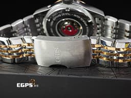ORIS 豪利時 Big Crown Complication 大錶冠系列 7627-43 複雜功能 0158276274364 <font color="#f3baa1">玫瑰金PVD塗層不鏽鋼 半金款</font> 月相盈虧 星期日期 兩地時間 <font color="#FF0000">2025年保卡</font> 自動上鍊 40mm