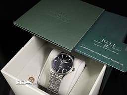 BALL WATCH 波爾錶 TRAINMASTER NM9080D-S1J-BK 黑色面盤 不鏽鋼 <font color=#FF0000>2025保單 3H自體發光微型氣燈</font> 自動上鍊 40mm