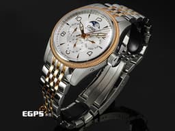 ORIS 豪利時 Big Crown Complication 大錶冠系列 01 582 7678 4361-07 8 20 32 <font color="#f3baa1">玫瑰金PVD塗層不鏽鋼 半金款</font> <font color="#f9e2c3">月相盈虧 星期日期 兩地時間</font> <font color="#FF0000">2025年保卡</font> 自動上鍊 40mm