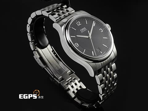 ORIS 豪利時 Classic 經典系列 01 733 7578 4034-07 8 18 61 不鏽鋼材質 鍊帶款 2025年保卡  自動上鍊 37mm