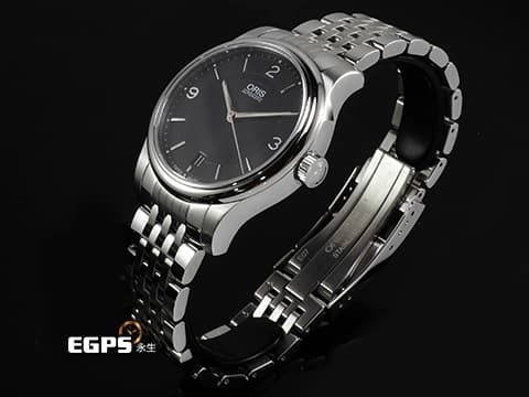 ORIS 豪利時 Classic 經典系列 01 733 7578 4034-07 8 18 61 不鏽鋼材質 鍊帶款 2025年保卡  自動上鍊 37mm