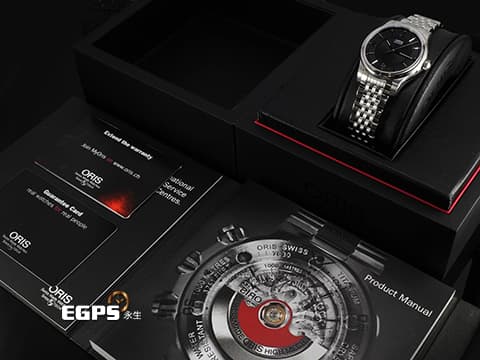 ORIS 豪利時 Classic 經典系列 01 733 7578 4034-07 8 18 61 不鏽鋼材質 鍊帶款 2025年保卡  自動上鍊 37mm