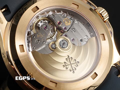 Patek Philippe 百達翡麗 PP錶 Aquanaut 海底探險家 5261R-001 18K玫瑰金材質 年曆錶 灰藍色錶盤飾有Aquanaut浮雕圖案面盤 灰藍色橡膠錶帶  覆白色螢光塗層的金質立體數字時標 2025年保單  自動上鏈 39.9mm