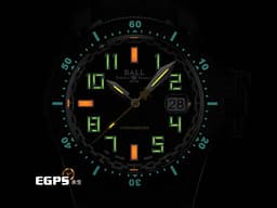 BALL WATCH 波爾錶 Engineer Hydrocarbon Black 工程師碳氫系列 漆黑太空長官 DM2176A-P1CAJ-BK <font color=#FFD700>傳奇攀岩者 Alex Honnold 聯名</font> 黑色DLC處裡鈦金屬 陶瓷錶圈 <font color=#FF0000>35支自體發光微型氣燈 2020年保台灣公司貨</font> 潛水錶 自動上鍊 42mm