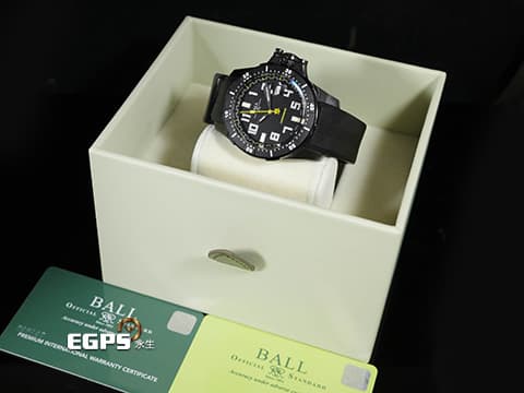 BALL WATCH 波爾錶 Engineer Hydrocarbon Black 工程師碳氫系列 漆黑太空長官 DM2176A-P1CAJ-BK 傳奇攀岩者 Alex Honnold 聯名 黑色DLC處裡鈦金屬 陶瓷錶圈 35支自體發光微型氣燈 2020年保台灣公司貨 潛水錶 自動上鍊 42mm