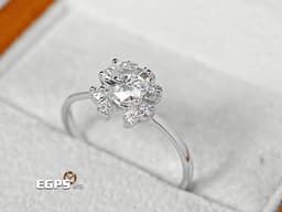 白K金材質 鑽石戒指 圓形鑽 主石重0.68CT 天然真鑽 寵愛一生 真鑽 鑽戒