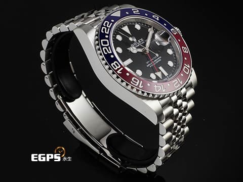 ROLEX 勞力士 GMT-Master II 格林威治型 126710 BLRO 紅藍雙色陶瓷框 可樂圈 126710BLRO 兩地時區 2025年保卡 Pepsi 百事圈 紀念型（Jubilee）五銖錶帶 自動上鍊 40mm