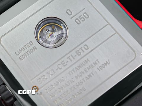 Bell &amp; Ross 柏萊士 BR-X1 Skeleton Chronograph Red Edition 計時碼表 紅色鏤空面盤 BR-X1-CE-TI-BTQ 黑陶瓷 鈦金屬 限量50只 自動上鍊 45mm