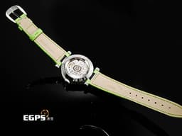 FRANCK MULLER 法蘭穆勒 Double Mystery 雙重神秘 DM39D2RCD 18K白金材質 <font color=#70cce1>原廠鑲鑽 滿天星鑽石面盤（共652顆寶石）</font> <font color=#74d56a>綠色寶石指針、時標</font> <font color=#ff00ff> 新錶訂價約：2,584,000元 </font>自動上鍊 39mm