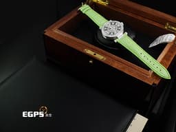 FRANCK MULLER 法蘭穆勒 Double Mystery 雙重神秘 DM39D2RCD 18K白金材質 <font color=#70cce1>原廠鑲鑽 滿天星鑽石面盤（共652顆寶石）</font> <font color=#74d56a>綠色寶石指針、時標</font> <font color=#ff00ff> 新錶訂價約：2,584,000元 </font>自動上鍊 39mm
