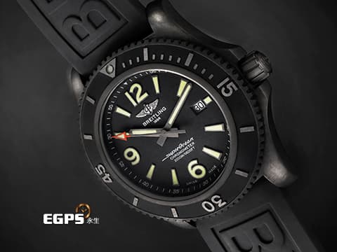 BREITLING百年靈 Superocean超級海洋系列 M17368 黑鋼材質 自動排氦閥門&nbsp;2000米防水潛水錶 自動上鍊 46mm&nbsp;