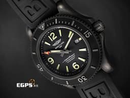BREITLING百年靈 Superocean超級海洋系列 M17368 <font color="#ff0000">黑鋼材質 自動排氦閥門&nbsp;2000米防水潛水錶</font> 自動上鍊 46mm&nbsp;