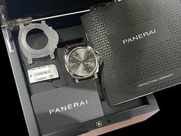 PANERAI 沛納海 Luminor Due PAM944 PAM00944 不銹鋼材質 <font color="#8ec030">炭灰色太陽放射紋面盤 GMT雙時區 3日動力儲存 </font><font color="#05f0f0">微型自動盤</font>&nbsp;自動上鍊 45mm