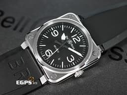Bell &amp; Ross 柏萊士 BR錶 Instrument 系列 BR03-92&nbsp; 大三針&nbsp; 經典黑色面盤 不鏽鋼材質 飛行錶 自動上鍊 42mm