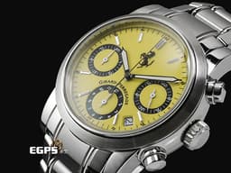 Girard-Perregaux 芝柏 GP Pour Ferrari 8020 不鏽鋼材質 <font color="#fafa01">法拉利LOGO黃色面盤</font>&nbsp;<font color="#FF0000">&nbsp;</font>自動上鍊 38mm