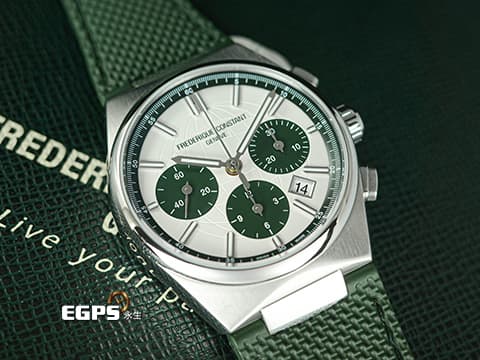 Frederique Constant 康斯登 Highlife Automatic Chronograph 雋雅系列 白熊貓面盤 計時碼表 FC-391SGR4NH6 不鏽鋼 &nbsp;2025年台灣公司貨&nbsp;快拆裝置 附原廠金屬錶帶 限量1888只&nbsp;自動上鍊 41mm