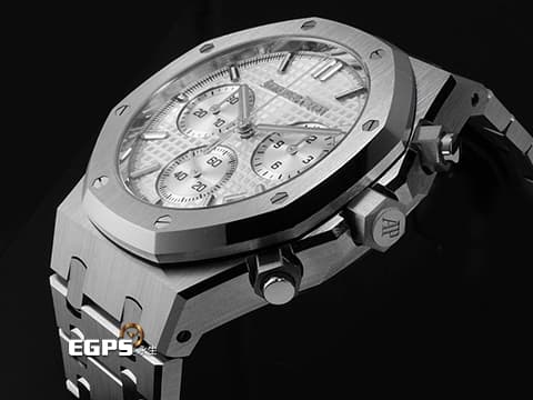 Audemars Piguet 愛彼 AP錶 Royal Oak 皇家橡樹系列 不鏽鋼材質 26240ST 飛返計時功能 26240ST.OO.1320ST.07 銀色調面盤 2025年新式保卡&nbsp;自動上鍊&nbsp;41mm