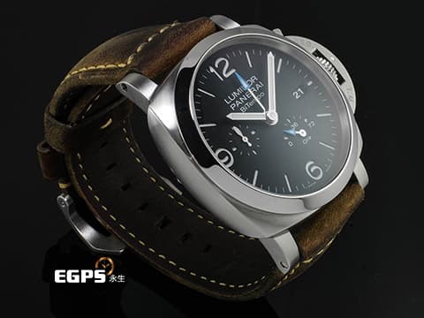 PANERAI 沛納海 LUMINOR 系列 BiTempo PAM1360 GMT PAM01360 藍色GMT、動力顯示指針箭頭 2024年保單  自動上鍊 44mm