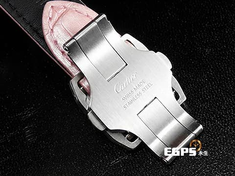 CARTIER 卡地亞 Santos 100 山度士 中型&nbsp;鑲鑽錶圈&nbsp;經典羅馬數字時標 大三針 自動腕錶 36mm