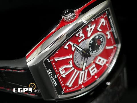 Franck Muller 法蘭穆勒 FM錶 Vanguard系列 Slim Vintage V41 酒紅色面盤&nbsp;V41SS6AT 酒桶型 小秒針 不鏽鋼 最新款 2025年保單 自動上鍊 41mm